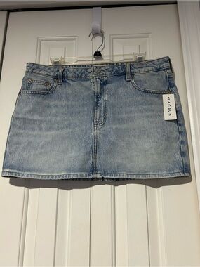 PacSun Bella Mid Rise Denim Mini Skirt